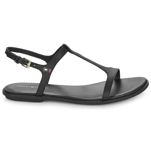 Tommy Hilfiger - TH FLAT SANDAL - Noir