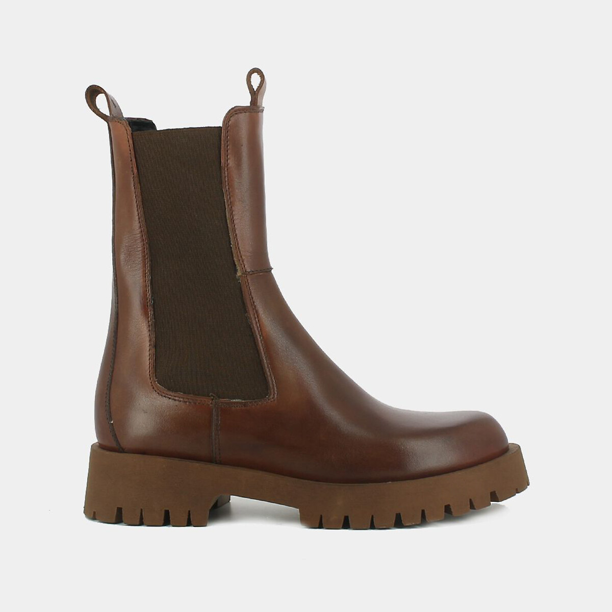 JONAK<br>Botas de couro, cano médio, Ridle