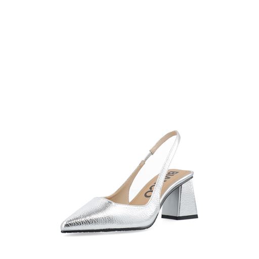Bianco BIAMaralyn Slingback Metallic Højhælede Sko, Silver, 39