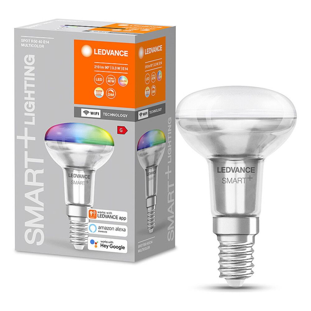 LYSPÆRE LEDVANCE SMART+WIFI SPOT R50 RGBW E14 3,3W