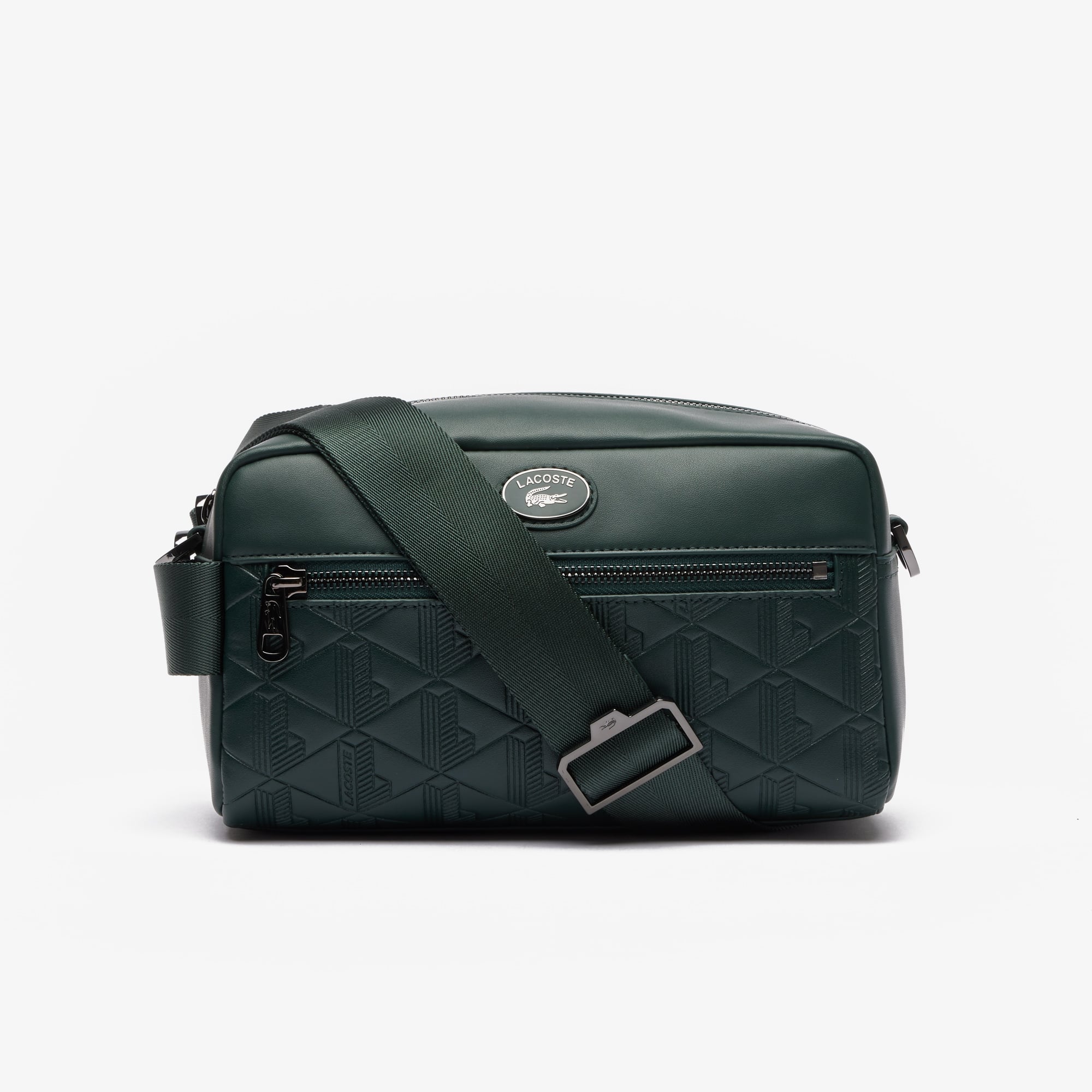 Sac pochette avec imprimé monogramme Sacoches & Pochettes - Vert - Lacoste - Homme