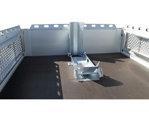 Humbaur enkelassige aanhangwagen Alumaster Allrounder 2510 x 1310 x 400 mm geremd incl. neuswiel, wielschokdempers en gereedschapskist (los) Toelaatbaar totaalgewicht 1300 kg