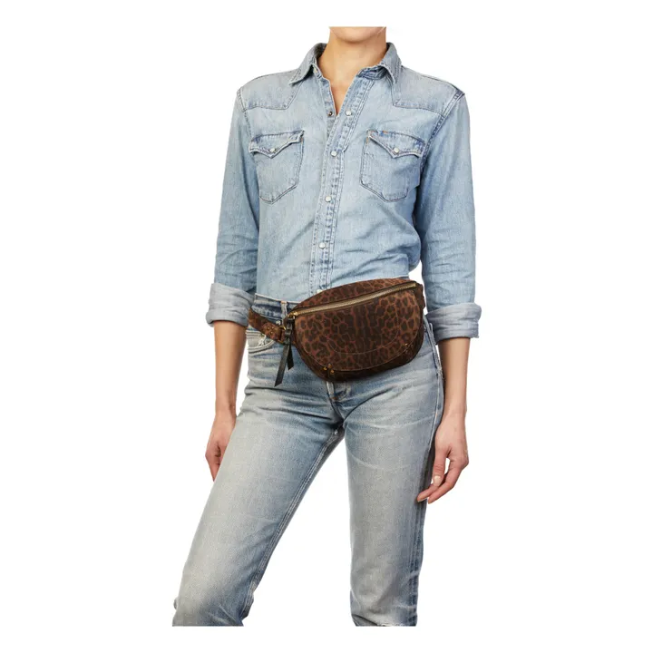 Jérôme Dreyfuss Sac Banane Lino  | Léopard