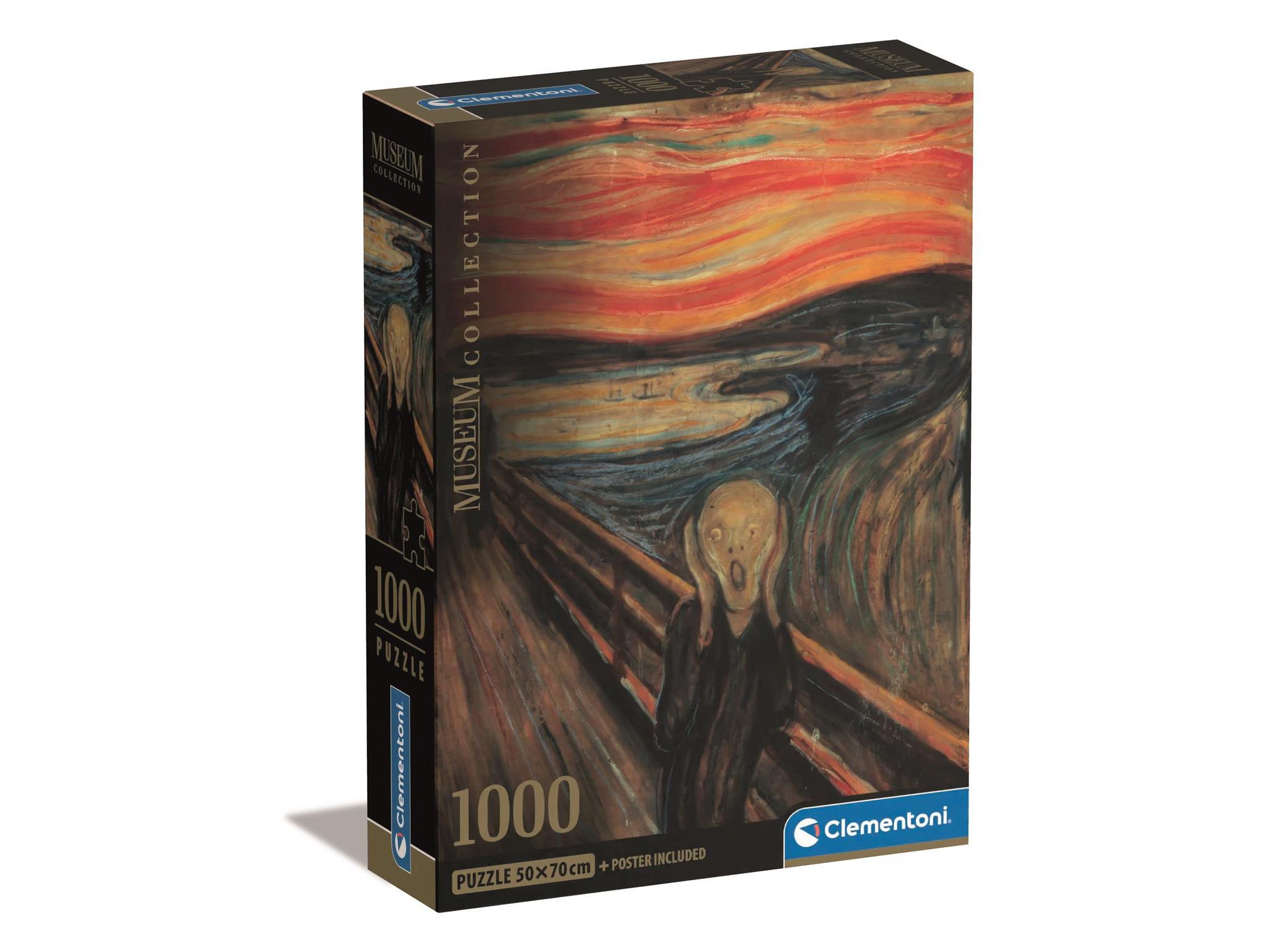 PUZZLE MUSEUM CLEMENTONI MUNCH O GRITO 1000 PEÇAS