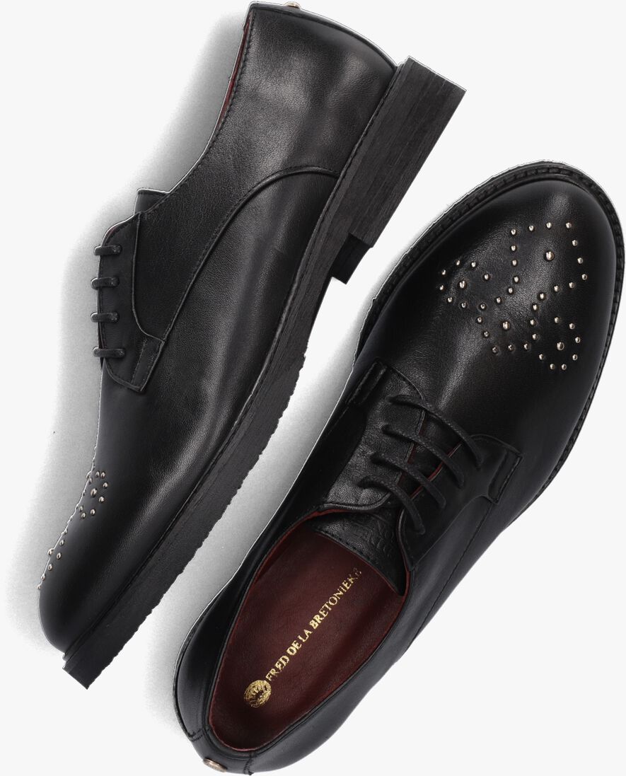 FRED DE LA BRETONIERE zwarte fred de la bretoniere veterschoenen paris derby