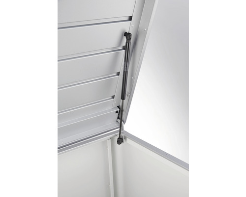 Biohort LoungeBox 160 opbergbox, 160 x 70 x 83,5 cm, zilver-metallic