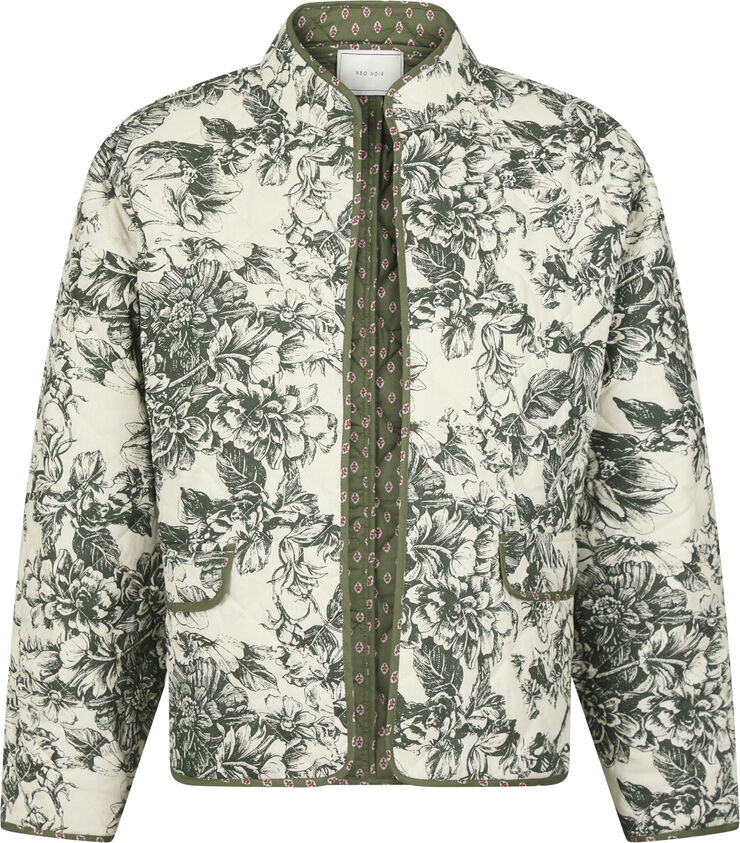 Neo Noir Hema Stencil Quilt Jacket Army