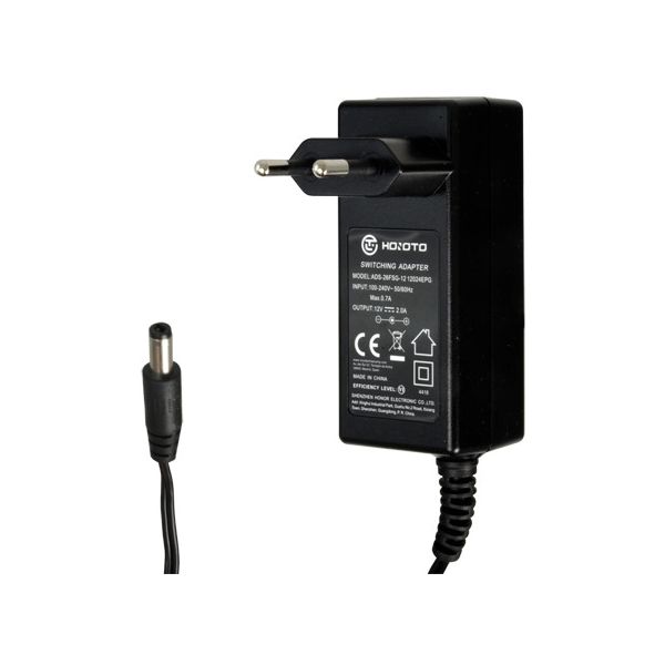 Fonte de alimentação Saída DC 12 2 A 1 saída Jack standard Estabilizado Distância do cabo 1.5m DC12V2A