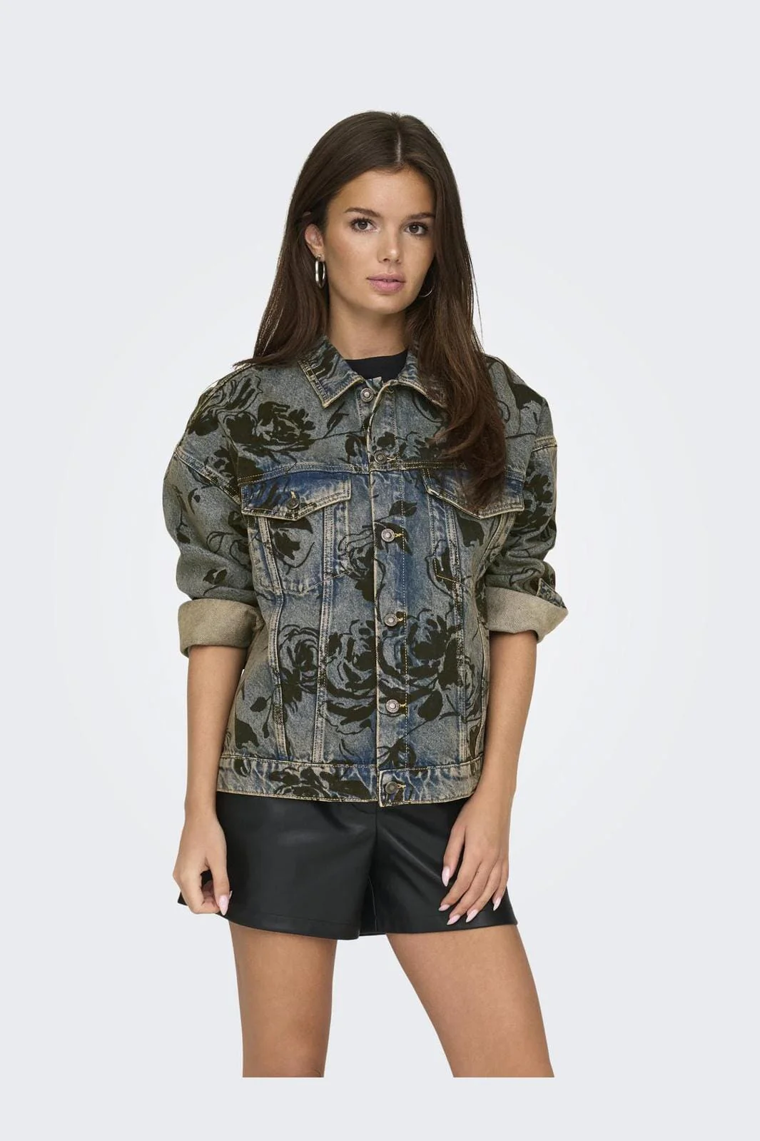 Only Onlmott Ls Floral Jacket Red Dot