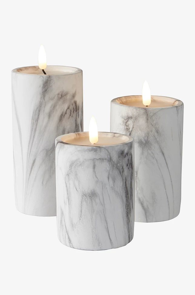 FLAMME MARBLE kubbelys LED 12,5 cm