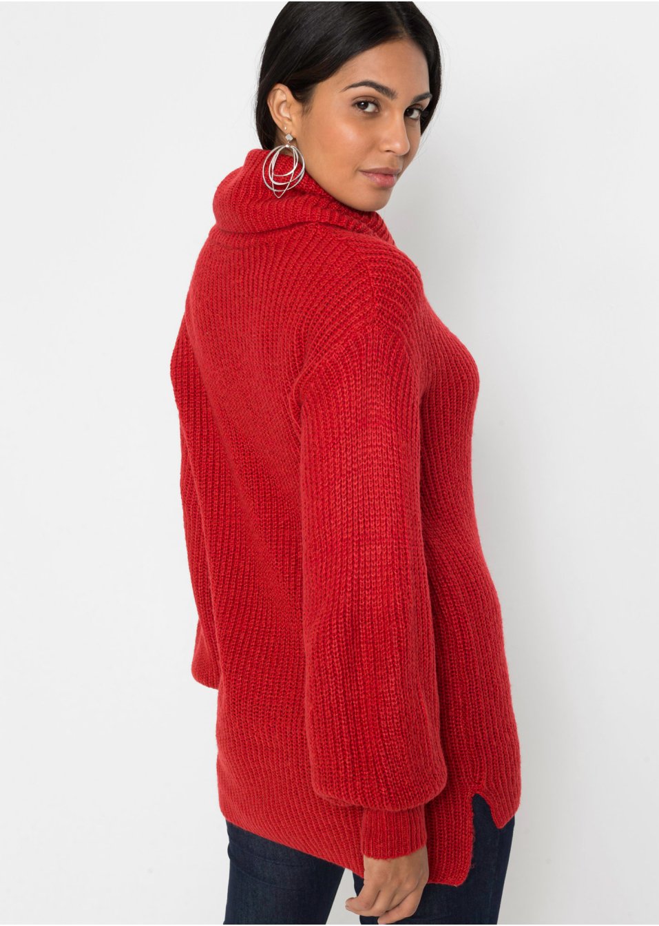 Pull col roulé