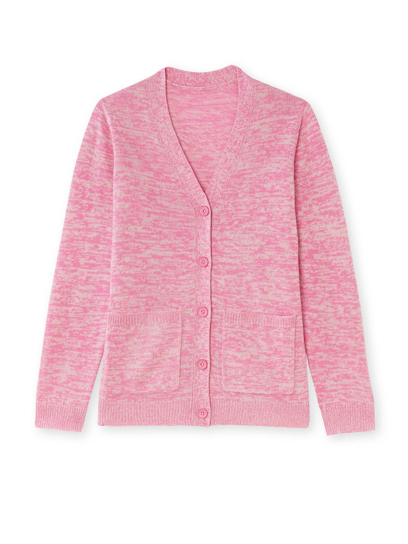 Gilet classique en maille chinée