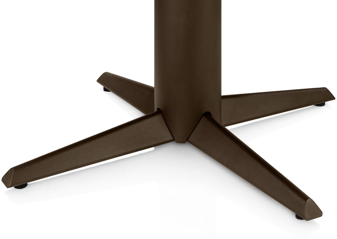 Henders en Hazel   Caletta Steelbrown Centrale Teenpoot Eettafel