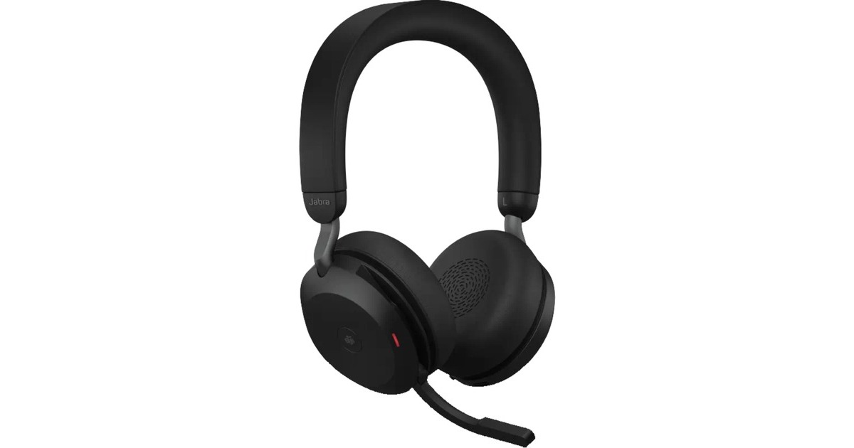 JabraEvolve2 75 on-ear headset  (Zwart, Link380a, UC, laadstation)