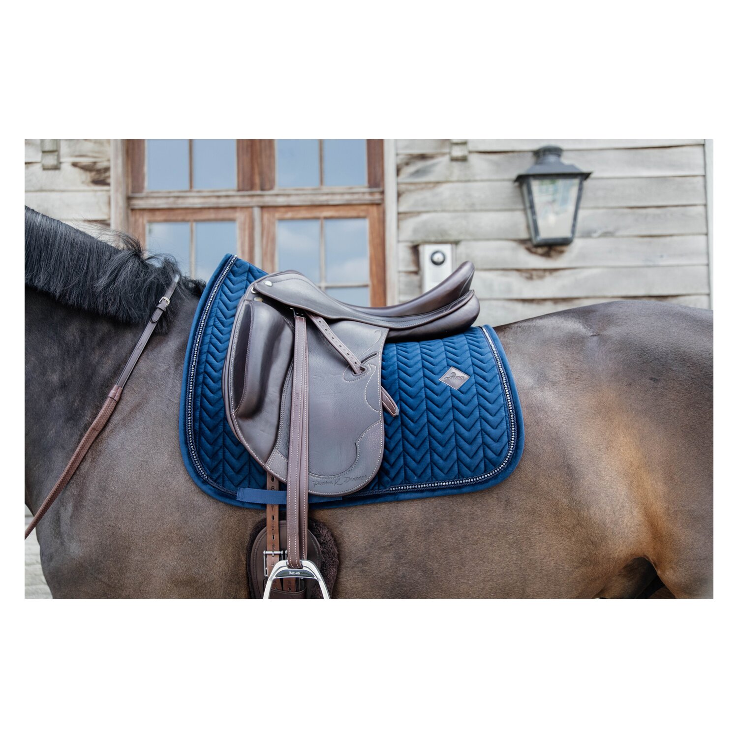 KENTUCKY Schabracke Velvet Pearls - navy