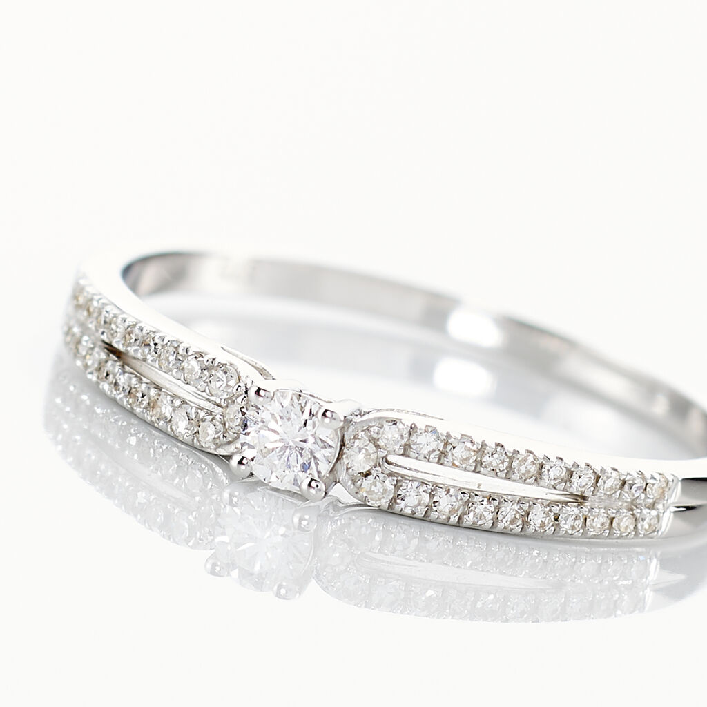 Bague Solitaire Katalina Or Blanc Diamant