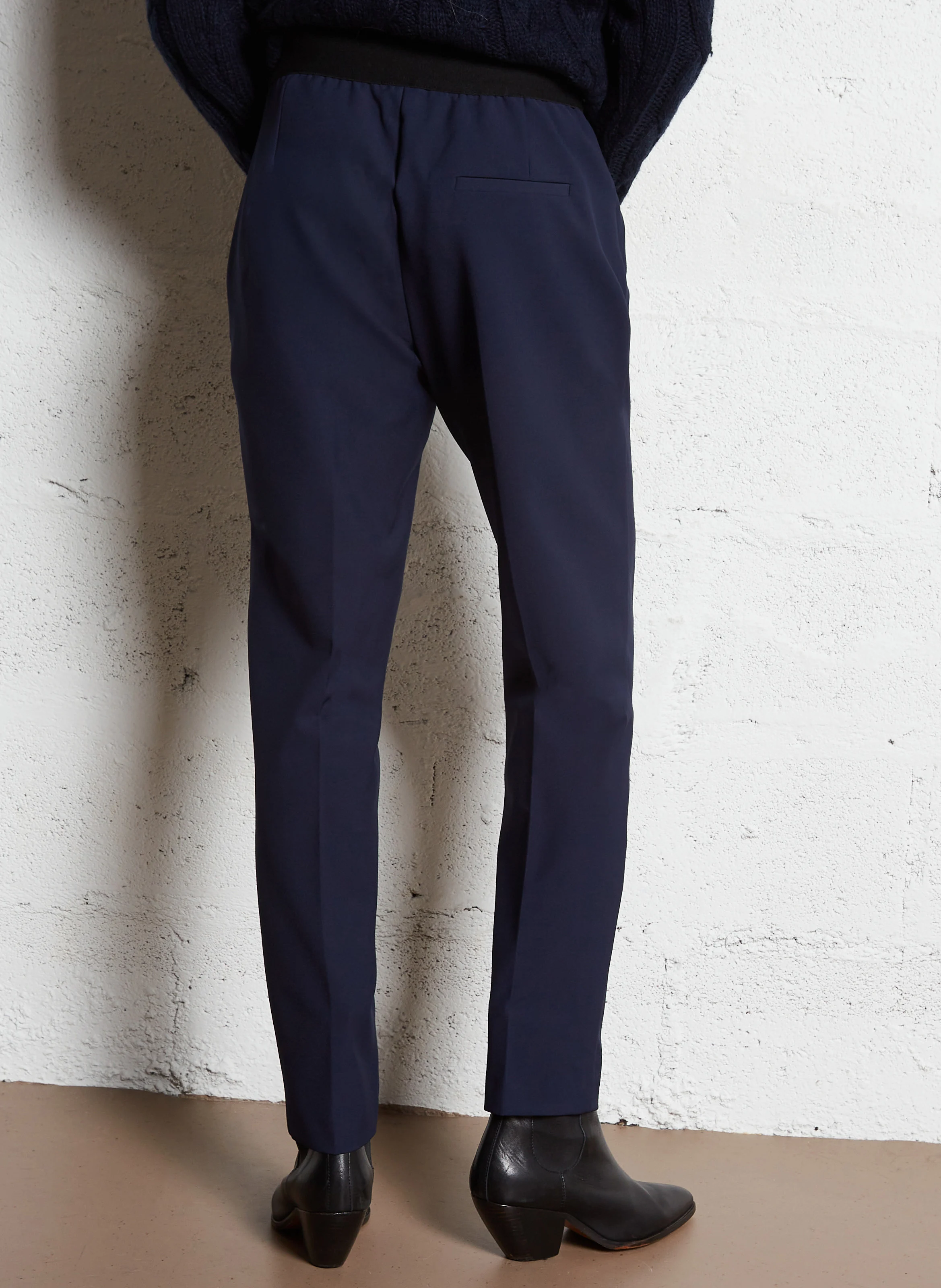 PAULIN - Pantalon droit de tailleur| Bleu