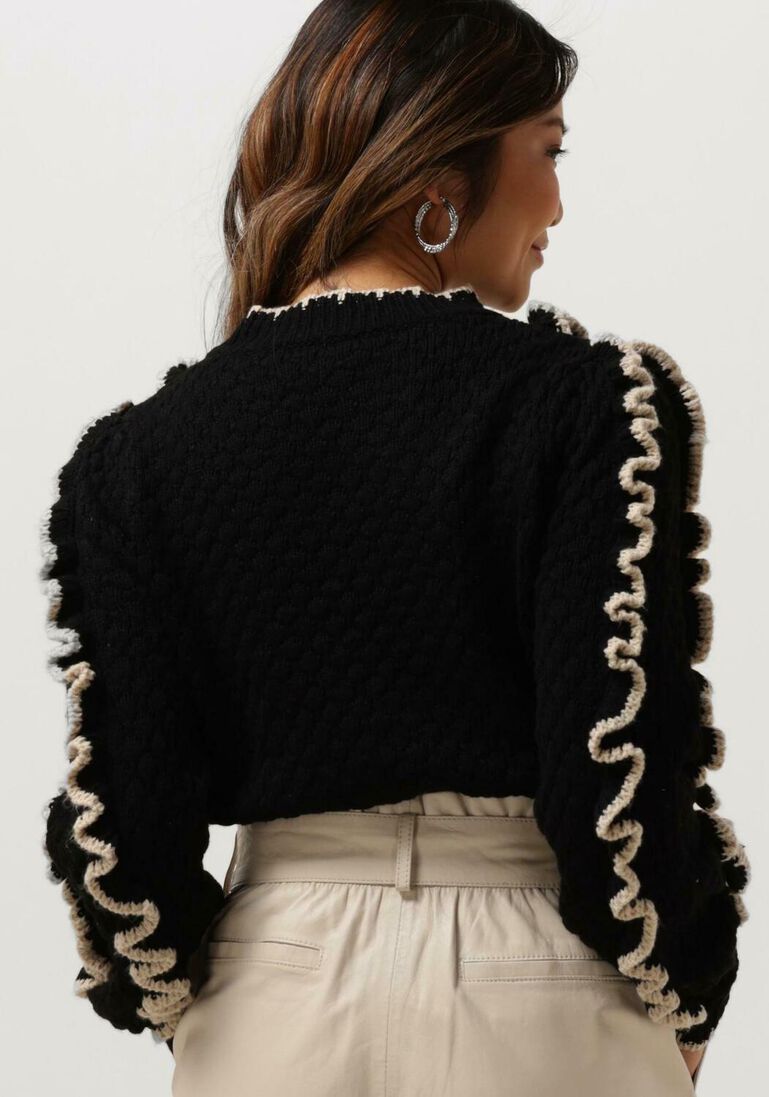 OBJECT zwarte object trui objyaa l/s knit pullover 131