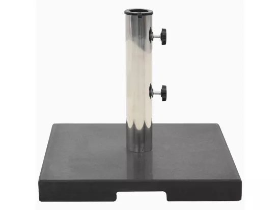 Socle de parasol Granite 20 kg Carré Noir
