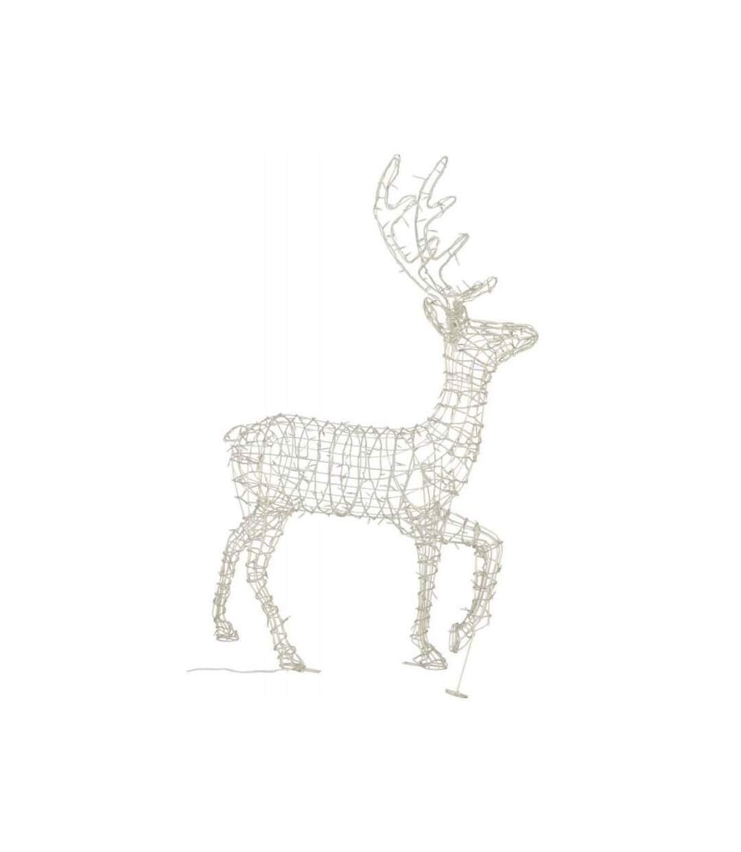 Paris Prix - Décoration Lumineuse Led renne 105cm Blanc