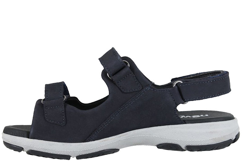 NEW FEET SANDAL I MØRKEBLÅ OLIERET SKIND