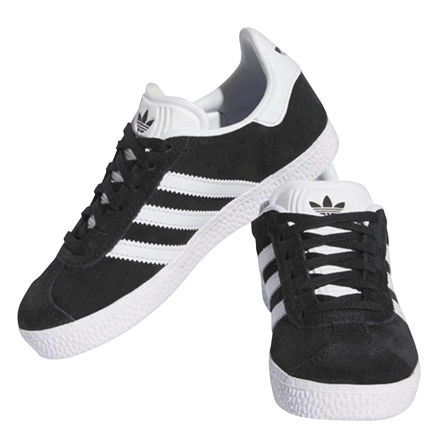 GAZELLE C - Baskets basses en cuir velours| Noir
