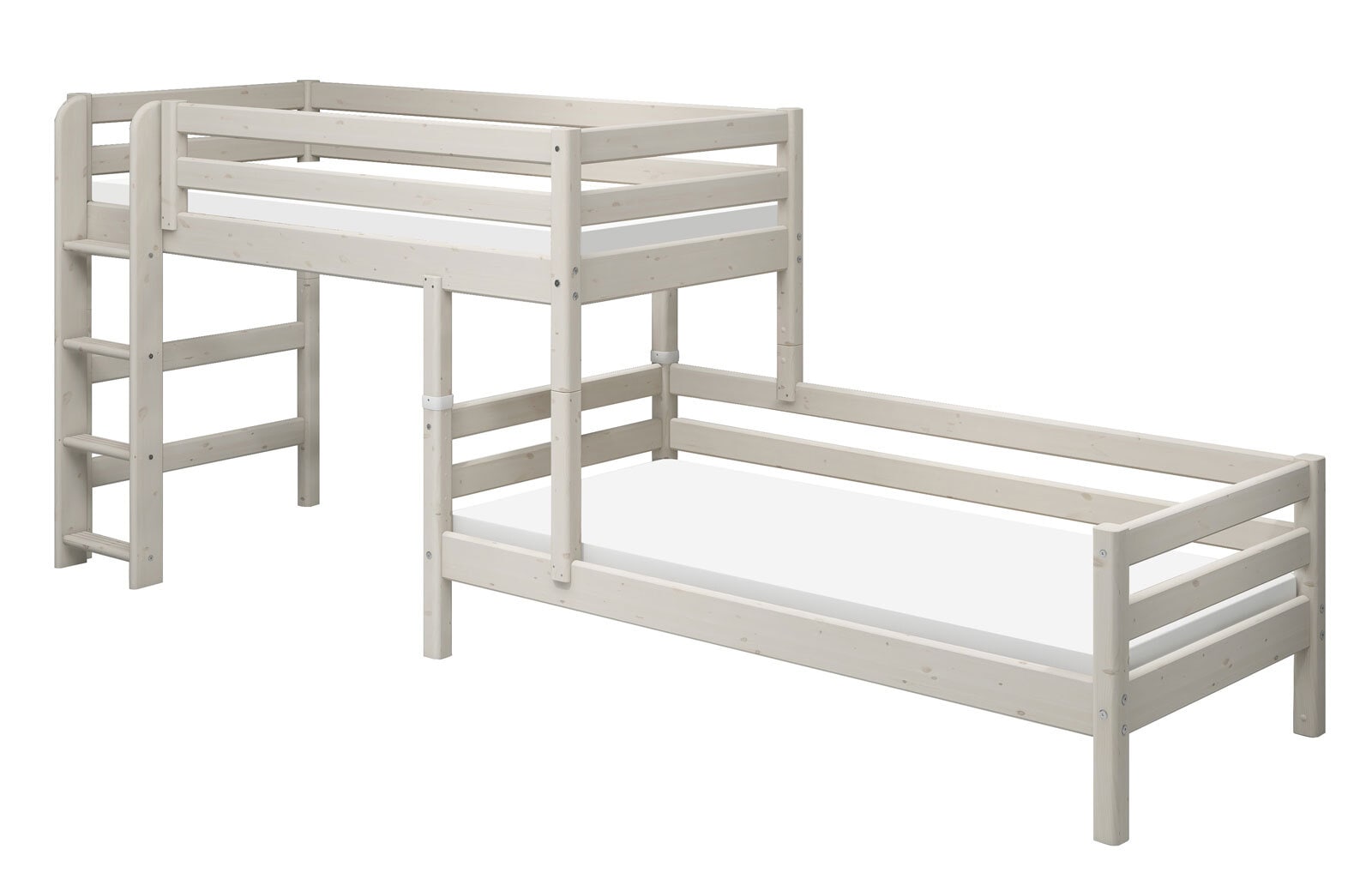 FLEXA Etagenbett CLASSIC mattweiß