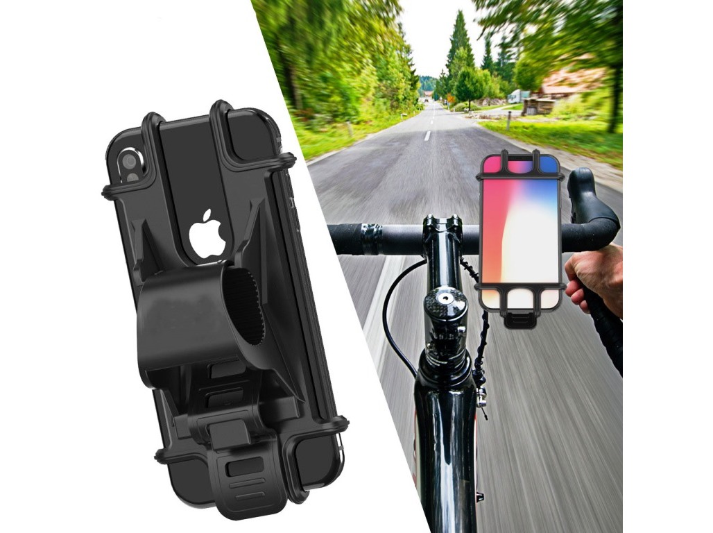 SUPORTE TELEMÓVEL QILIVE 600137876 P/ BICICLETA PRETO