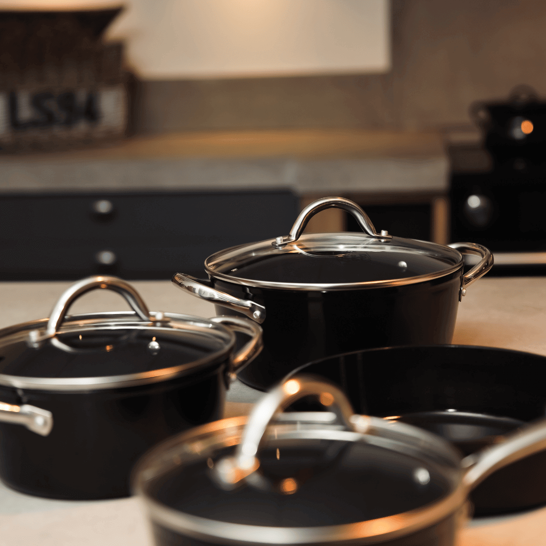 Signature Steelpan met glazen deksel 18 cm