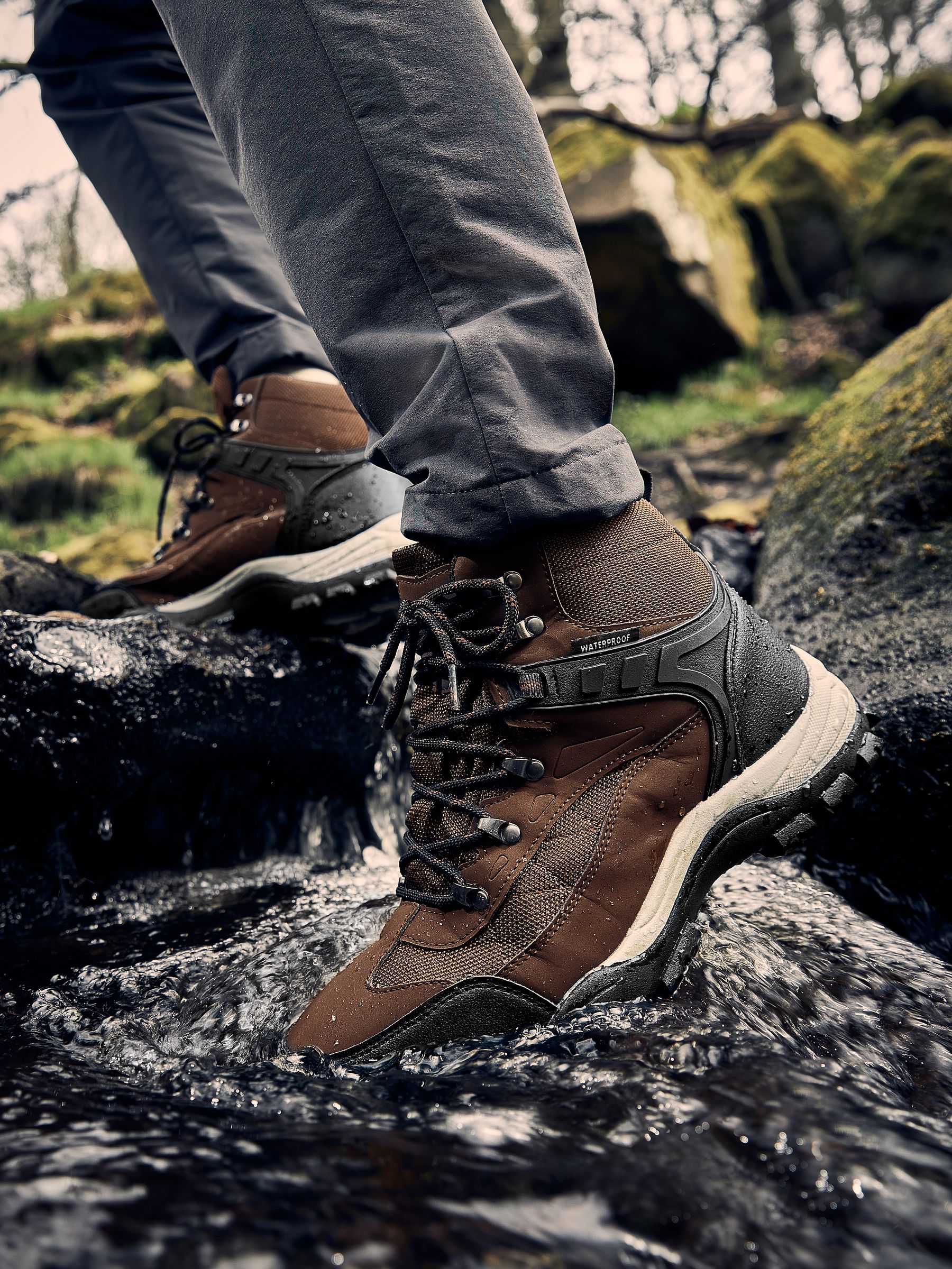 Bruin - Waterbestendige wandelschoenen