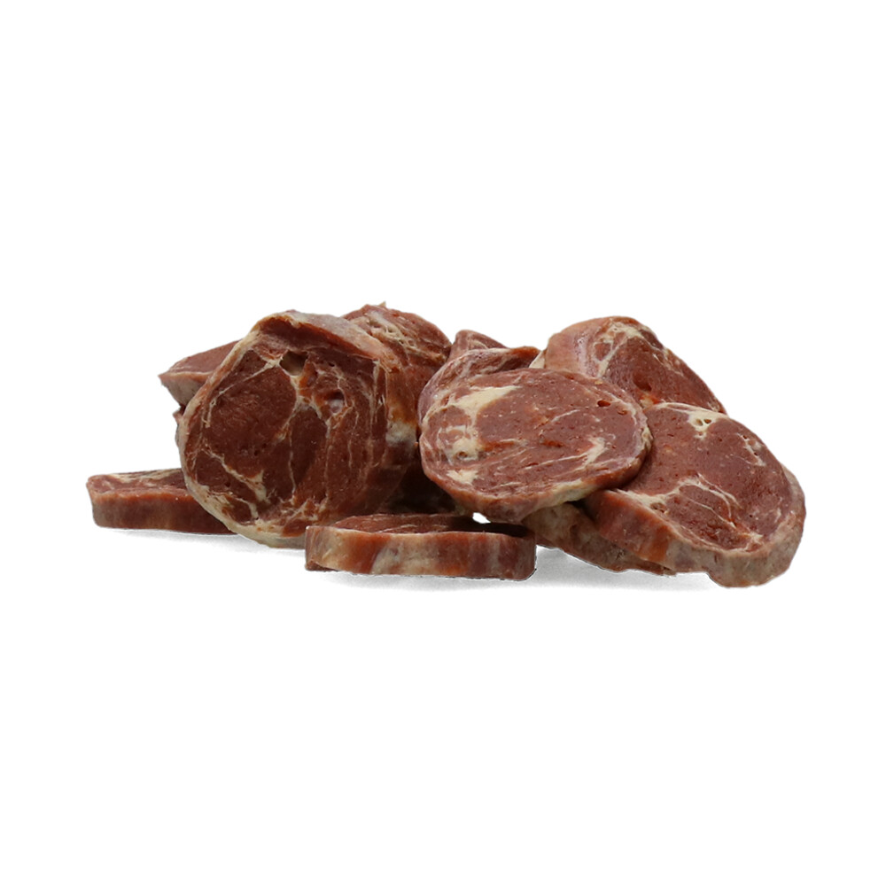 Braaaf Rund Steak Chips met Vis85 gr
