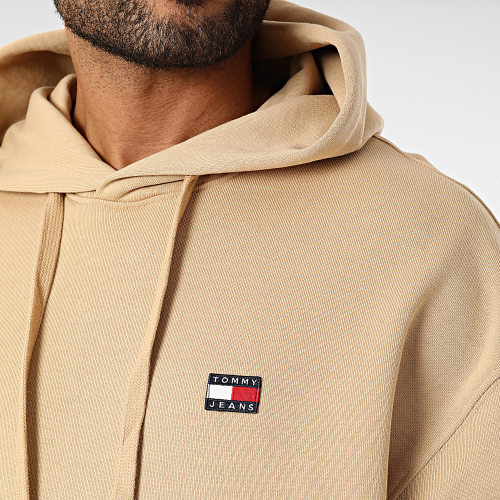 Sweat Capuche Relax XS Badge 6369 Beige