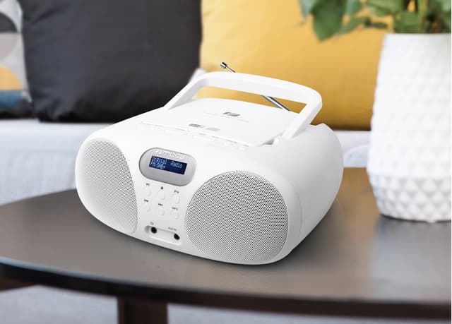 MD-208 DBW Radio Portable DAB+ FM CD White