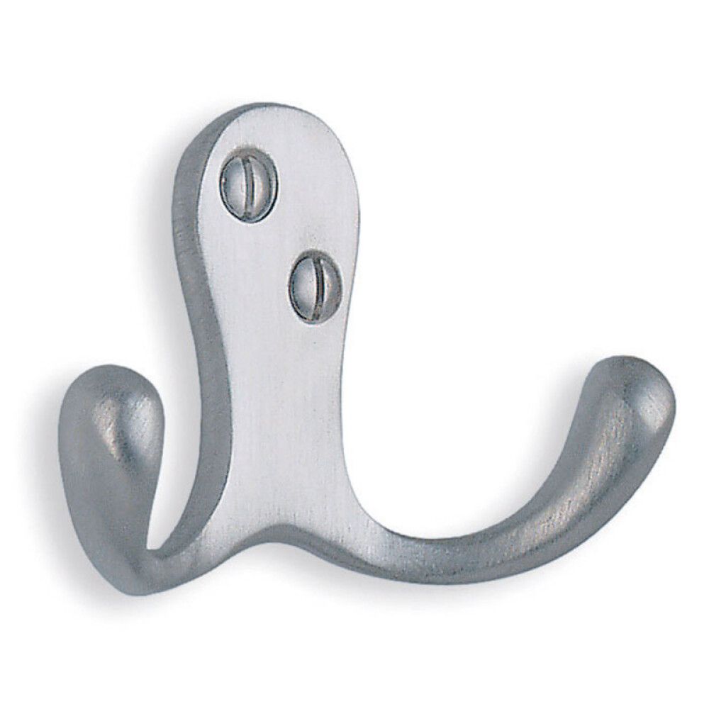 VEGGKROK BESLAGSBODEN 44MM BØRSTET KROM