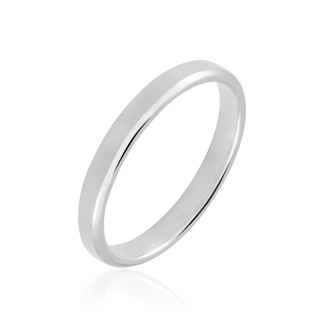 Alliance Aristote Ruban Plat Palladium Blanc