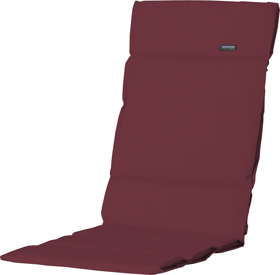Madison tuinkussen hoge rug Panama rood 123 x 50 cm