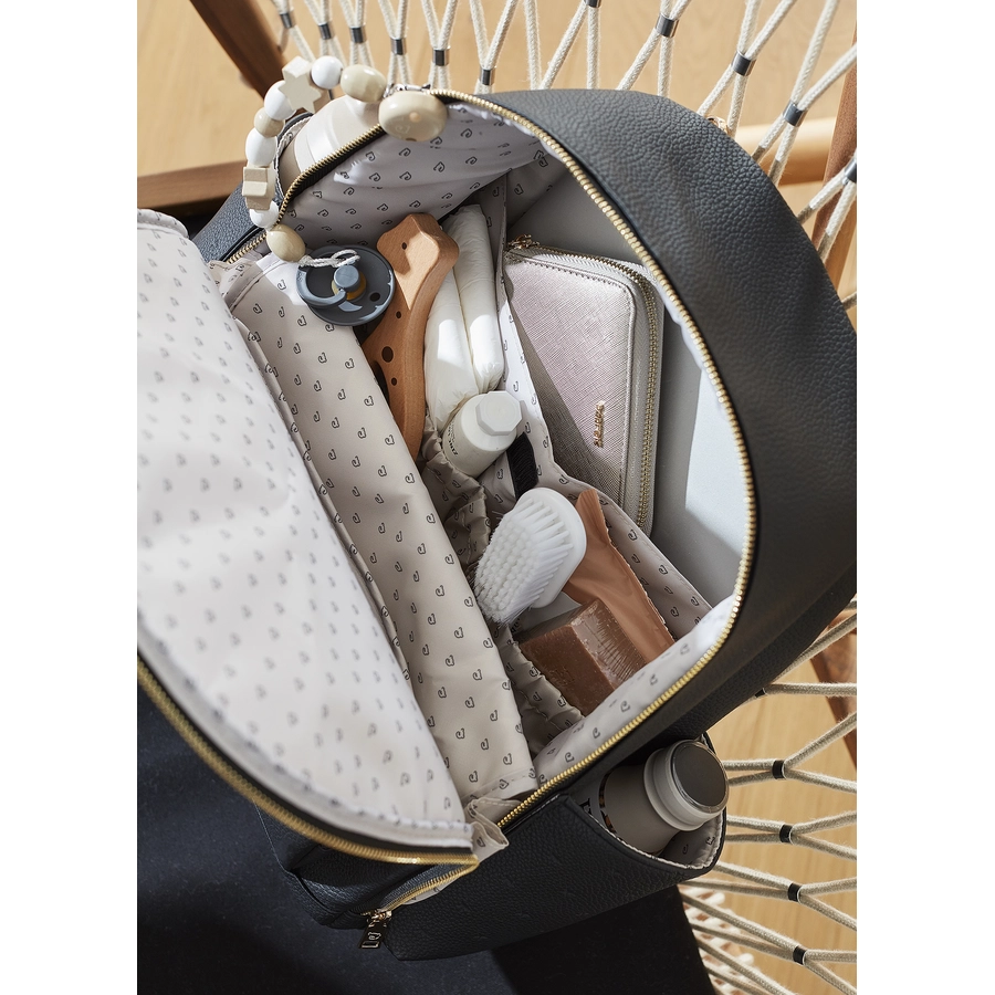 pasito a pasito Wickelrucksack Sterne  schwarz