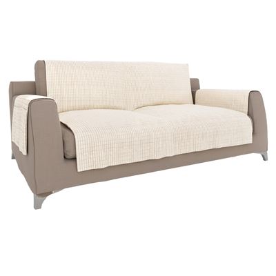 Protège-fauteuil et canapé universels velours gaufré - BECQUET CRÉATION