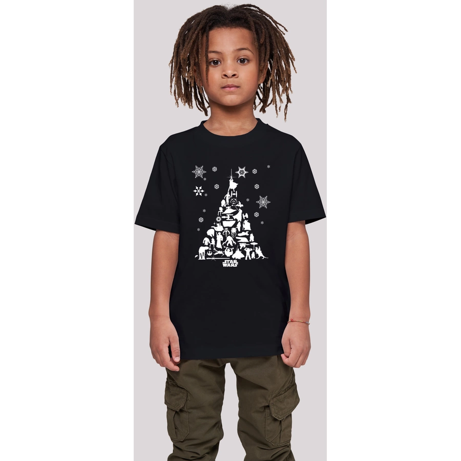 F4NT4STIC T-Shirt Star Wars Christmas Weihnachtsbaum schwarz