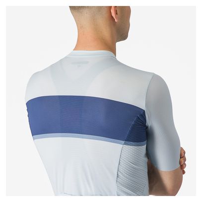 Maillot Manches Courtes Castelli Tradizione Bleu/Bleu Clair