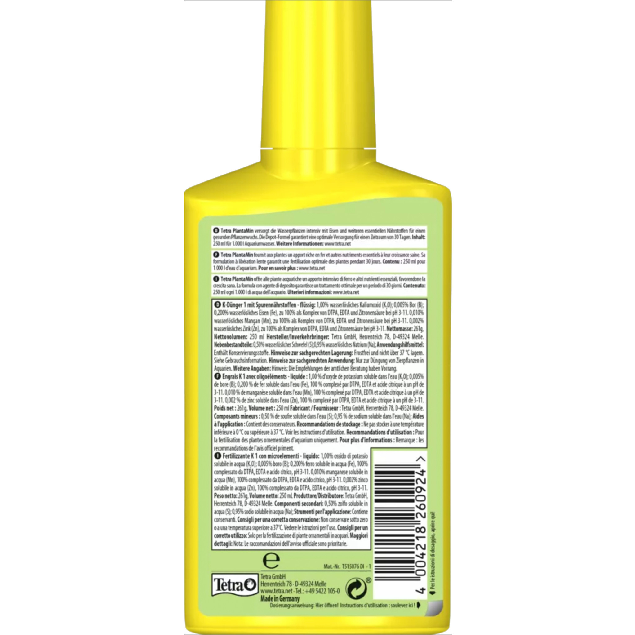 Tetra PlantaMin 500 ml - Plantenvoeding