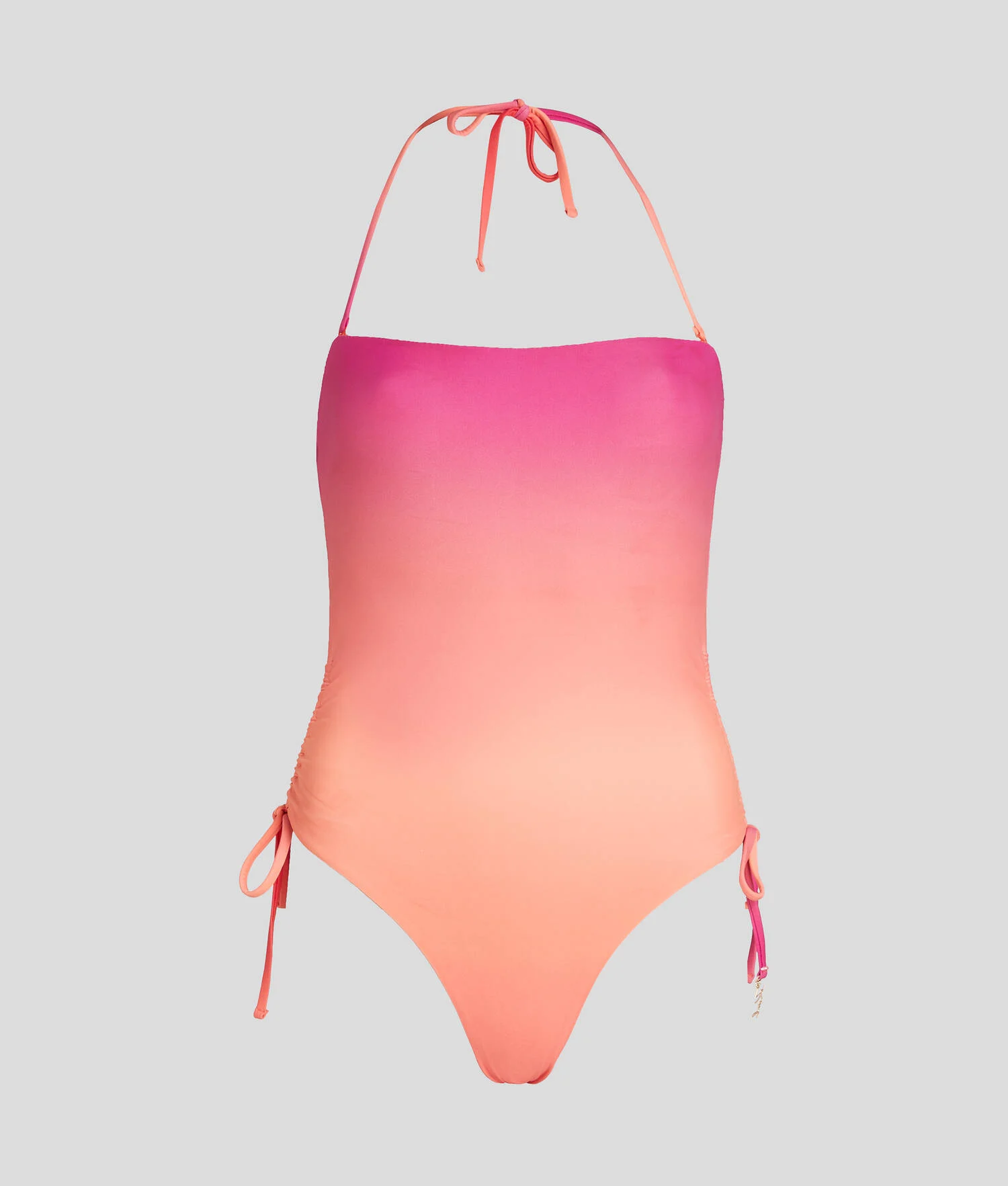 MAILLOT DE BAIN À COL MONTANT K/SIGNATURE - Ombre Hibiscus -Carmelia