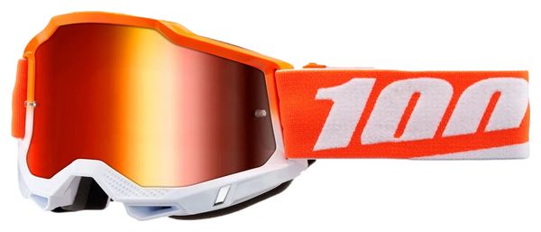 Masque 100% Accuri 2 Matigofun Orange Blanc / Verres Miroir Rouge