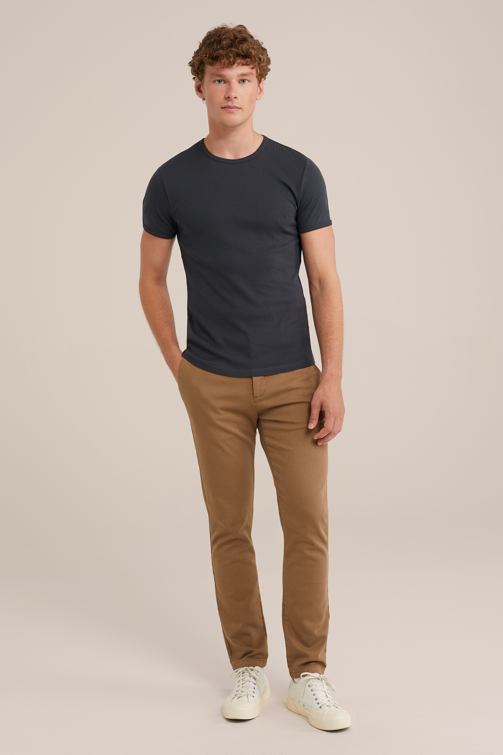 T-shirt WE Fashion Marineblauw