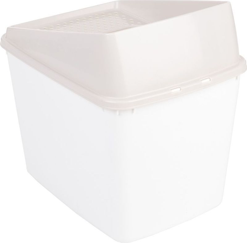 Kattentoilet Big Box - Wit - Extra Hoge Zijkanten - Ideaal voor Staande Plassers