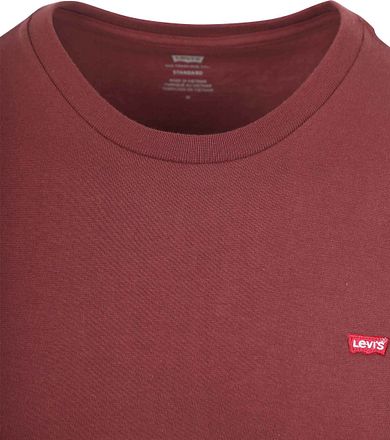 Levi's T-Shirt Original Bordeaux 56605-0199 kopen