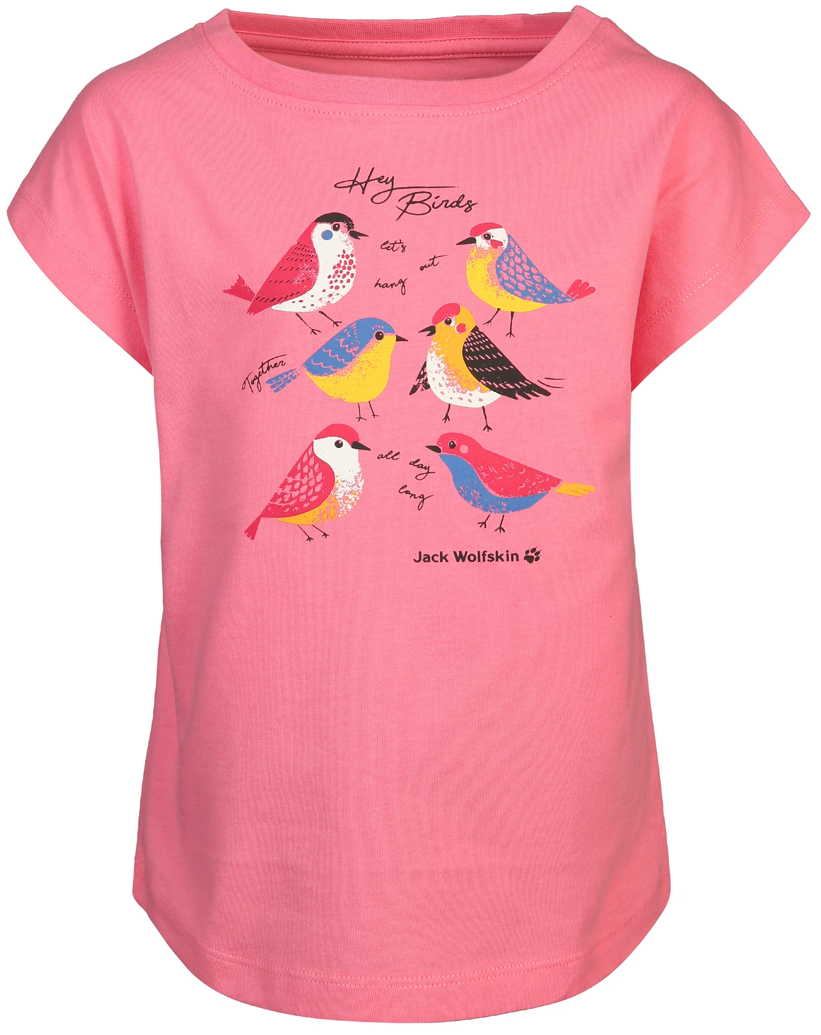 T-Shirt TWEETING BIRDS in pink lemonade