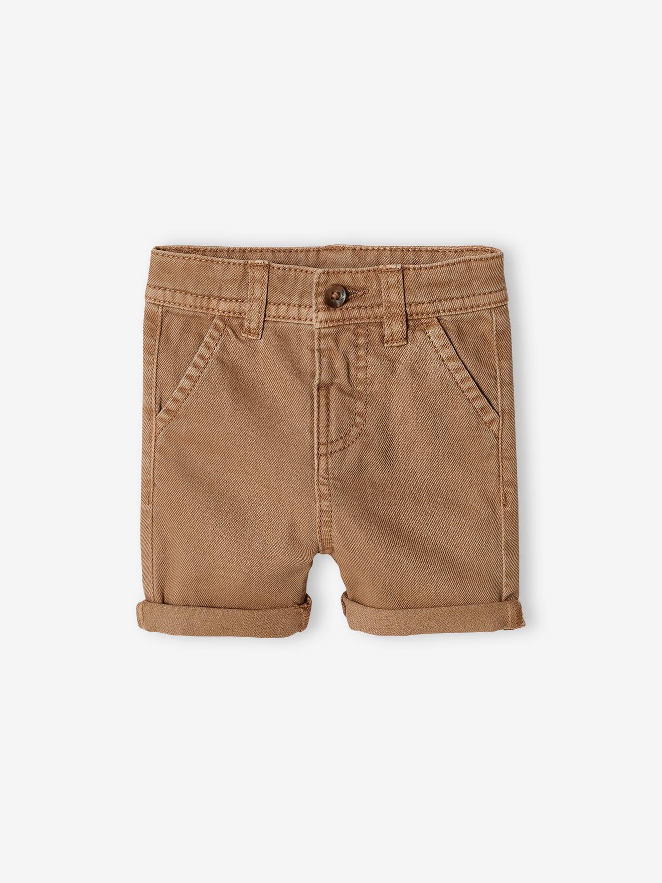Bermudas de bebê marrom acinzentado