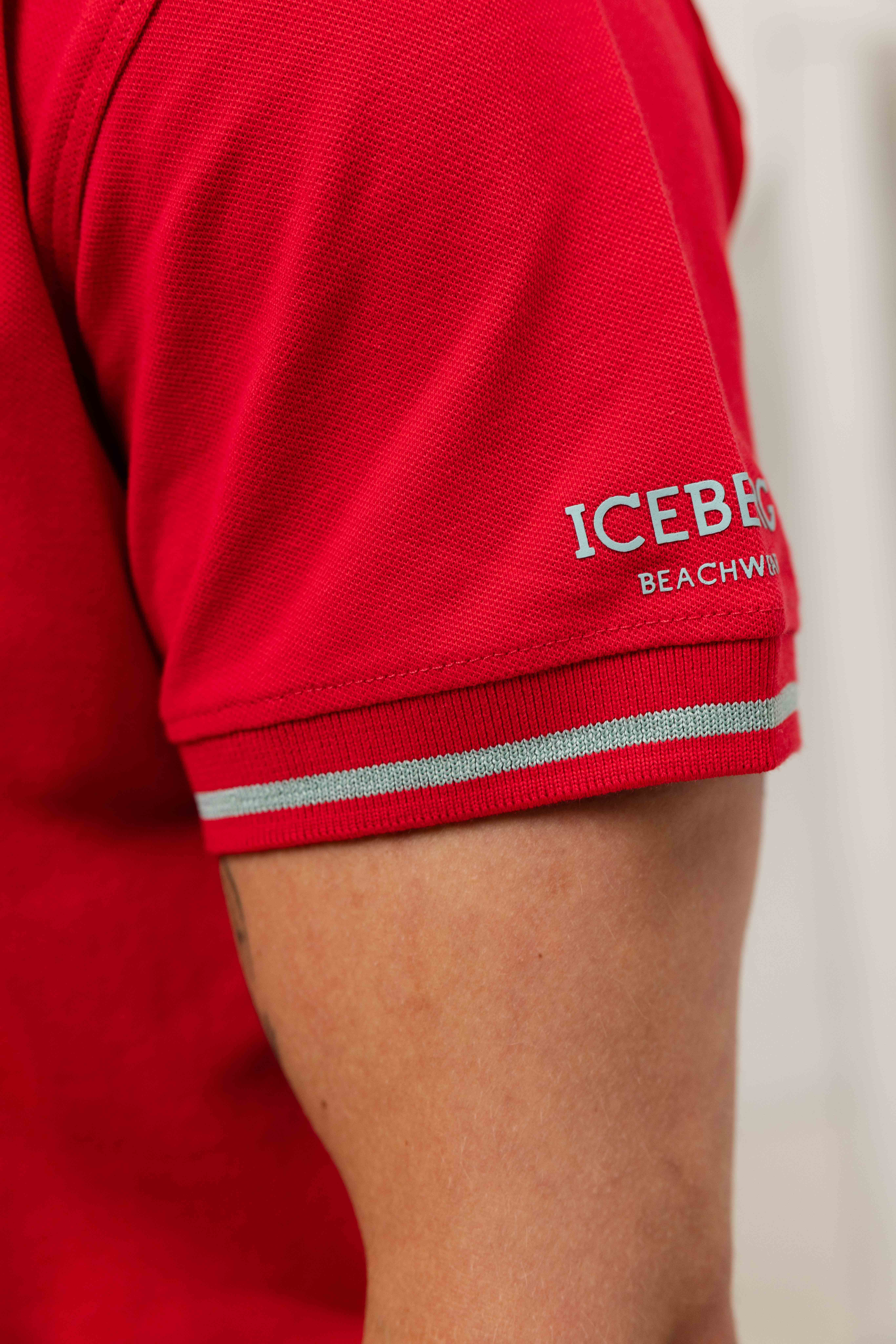 Iceberg Basic Polo Heren Rood
