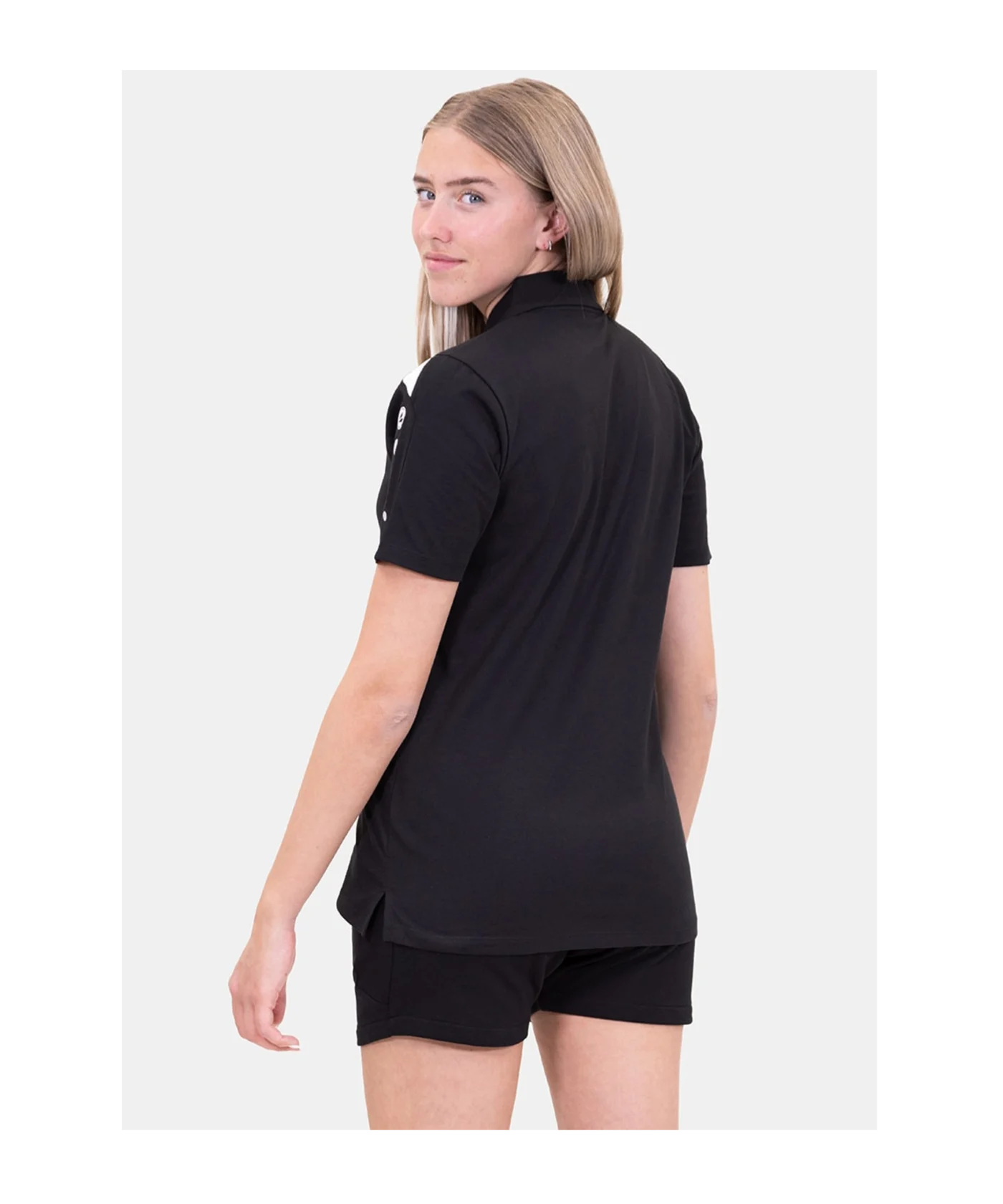 JAKO Power Poloshirt Damen Schwarz Weiss F800